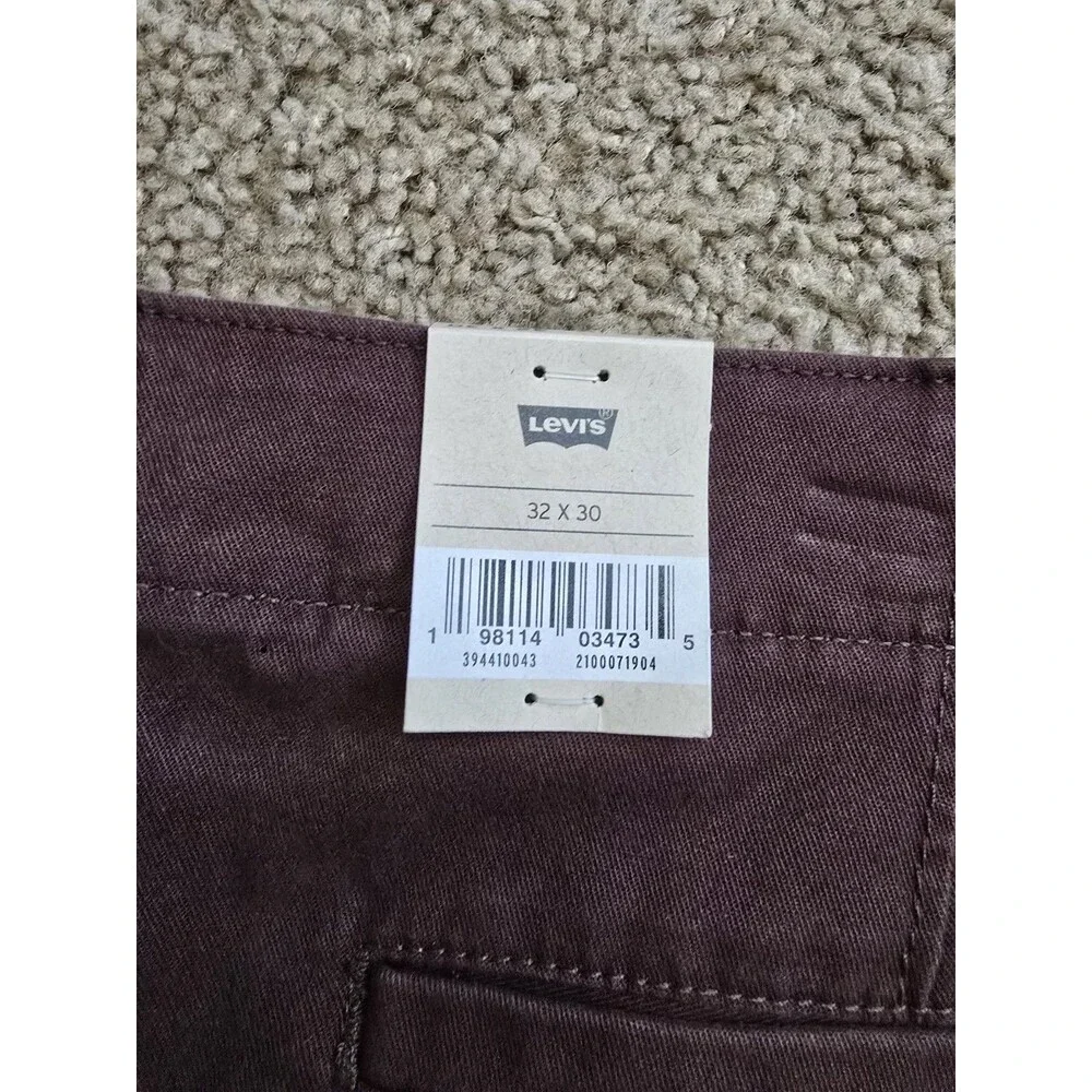 Levi’s XX Cargo Taper Pants Men's 32x30 Delicioso Brown Stretch Poplin Chino NEW - Picture 6 of 11